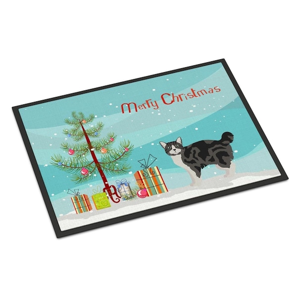 Carolines Treasures 18 x 27 in. Manx No.1 Cat Merry Christmas Indoor or Outdoor Mat CK4652MAT - main